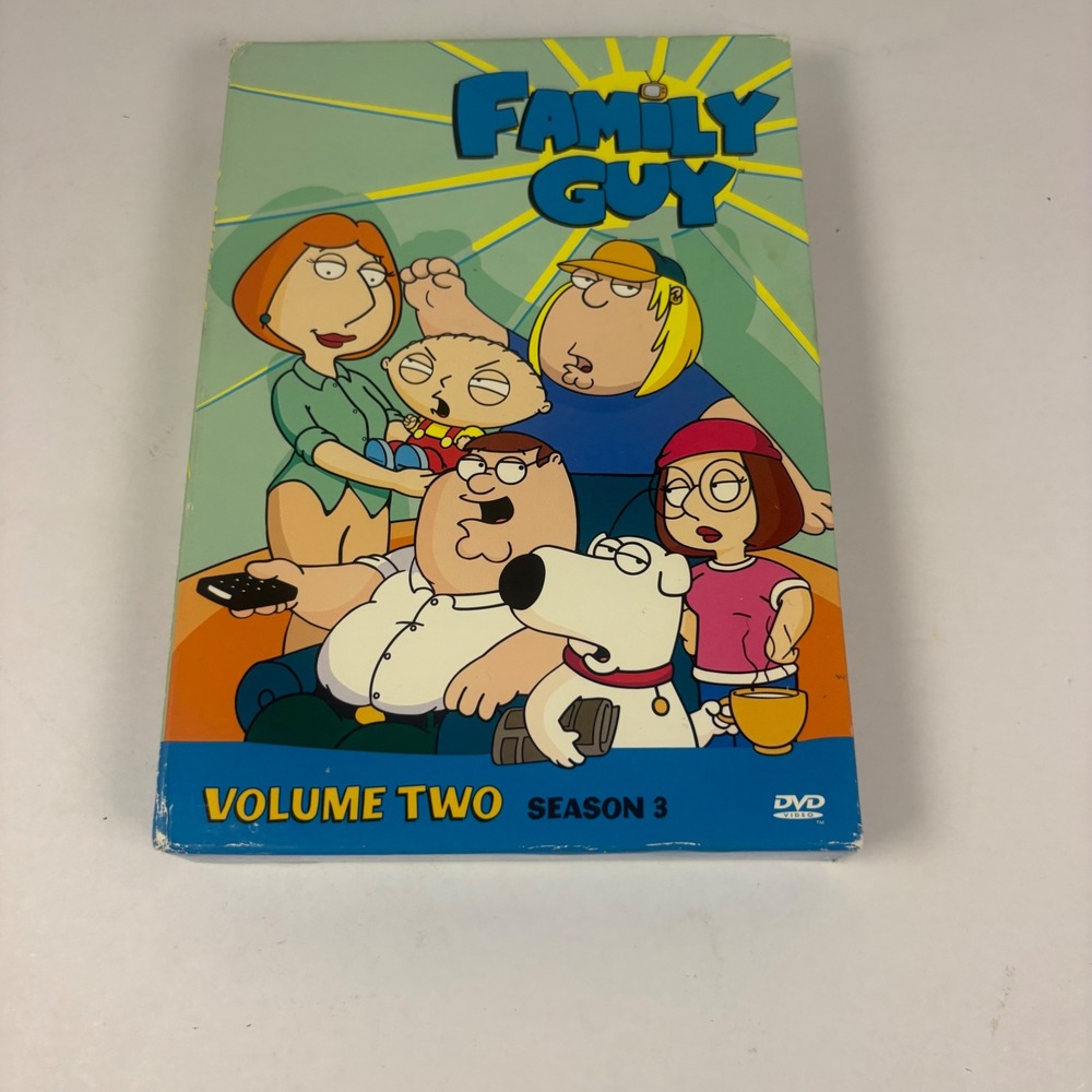 Family Guy Volume 2 Season 3 DVD Set 3-Disc Multicolor Animated Comedy Series